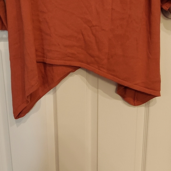 Jessica London's Rust Cowl Neck Tunic - Picture 2 of 6